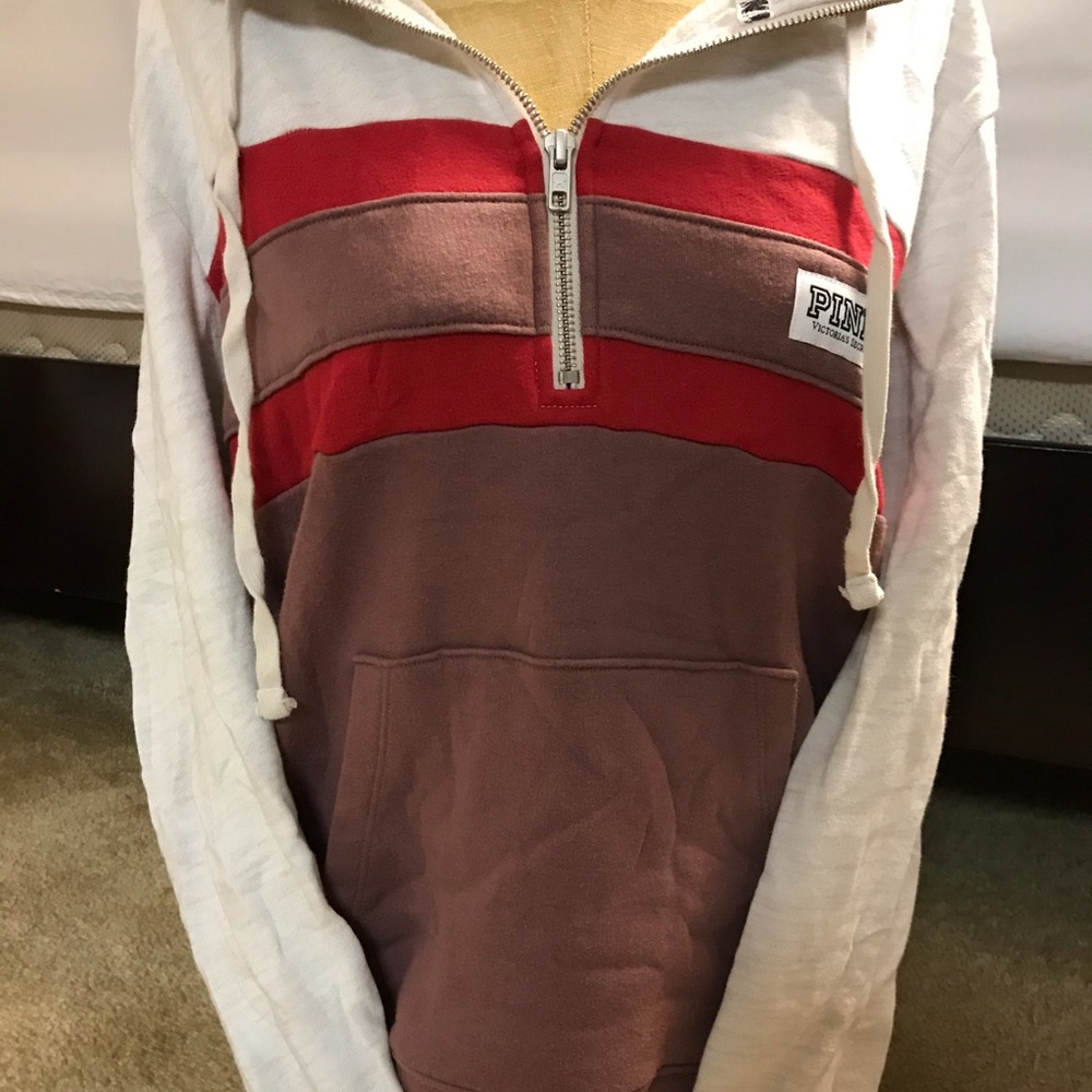 PINK Victoria’s Secret Hooded Quarter-Zip